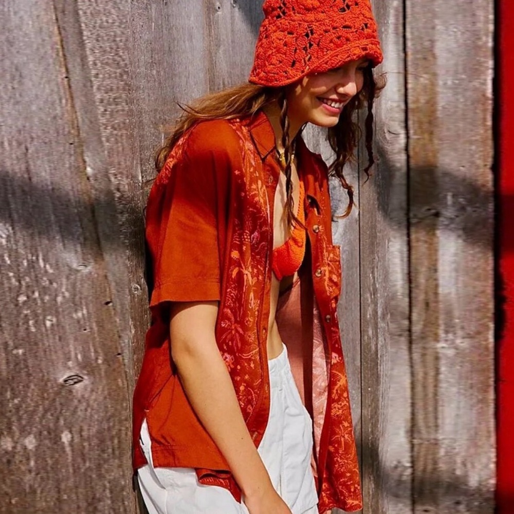 Free People share the good vibes button down - Picture 2 of 5